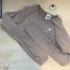 Vital seamless long sleeve crop gymshark